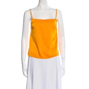 Paloma Wool Tangerine Silk Top Medium